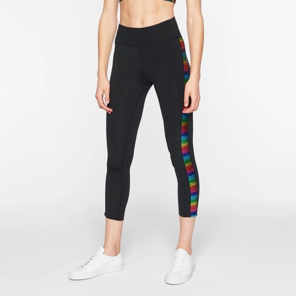NWT Pam & Gela Lurex Rainbow 7/8 Leggings M
